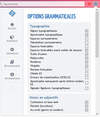 Grammalecte · Options grammaticales